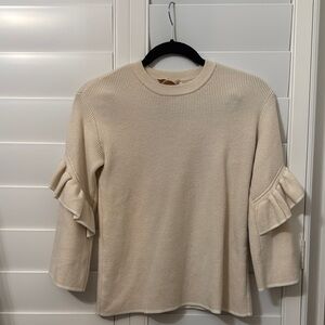 Tory Burch Ruffle Sleeve Sweater